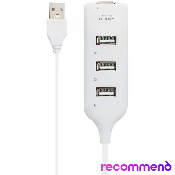 USB хаб 4 порти білий AR-0000377 фото