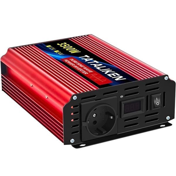 Инвертор 12В 220В Tataliken 3500W с розеткой  AR-0000408 фото
