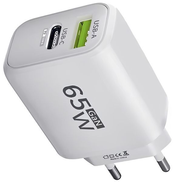 Універсальний зарядний адаптер 65W GaN Power Charger AR-0000414 фото
