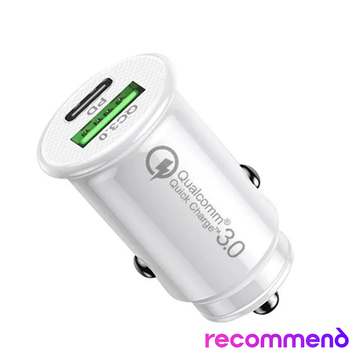 Usb автозарядка 3.1A біла AR-0000080 фото